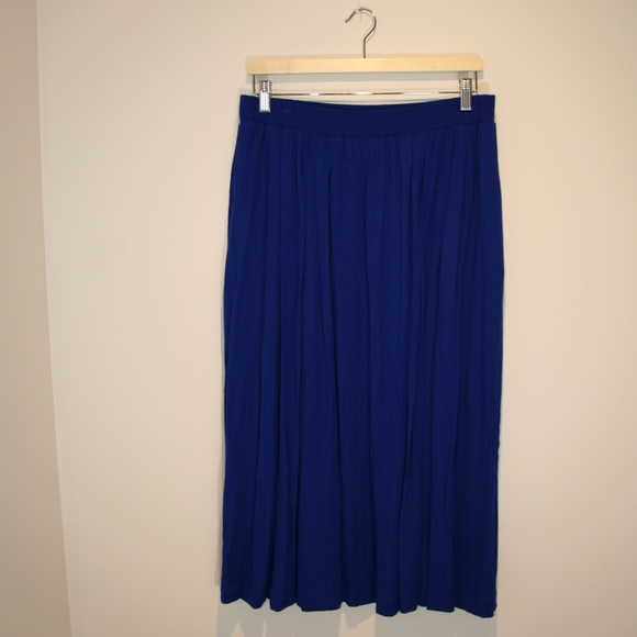 Addition Elle Royal Blue A-Line Skirt - Picture 1 of 6